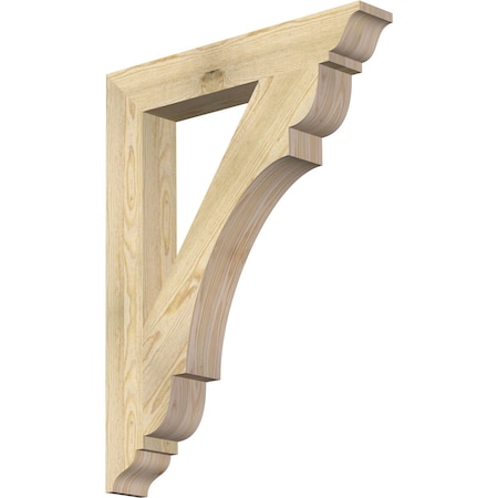 Ekena Millwork Olympic Traditional Rough Sawn Bracket, Douglas Fir, 4"W x 26"D x 34"H BKT04X26X34OLY01RDF